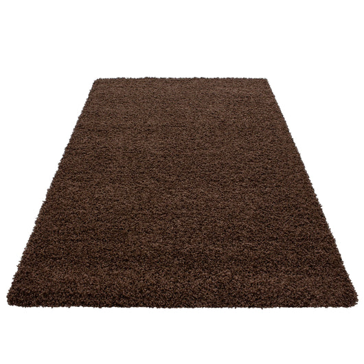 Hochflor Teppich DREAM - Braun, Unicolor, Shaggy, Jute Rücken 4000- Product vendor