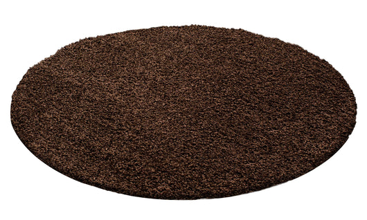 Hochflor Teppich DREAM - Braun, Unicolor, Shaggy, Jute Rücken 4000- Product vendor