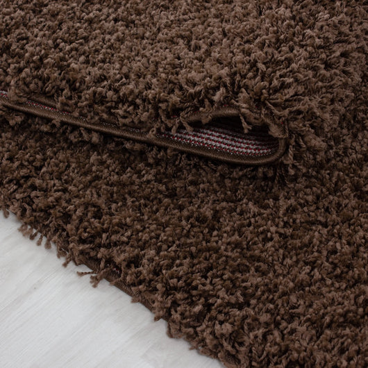 Hochflor Teppich DREAM - Braun, Unicolor, Shaggy, Jute Rücken 4000- Product vendor