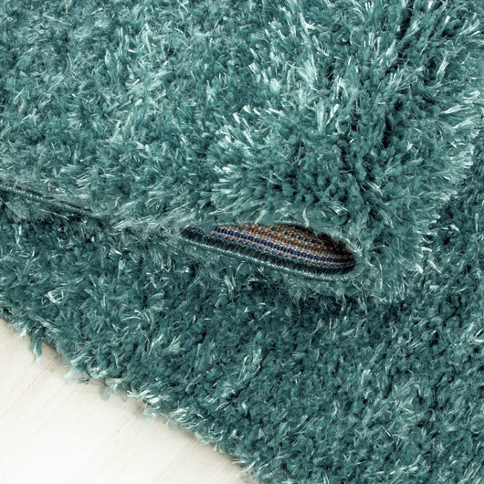 Hochflor Teppich in Türkis für Ihr Wohnzimmer 4200- Product vendor