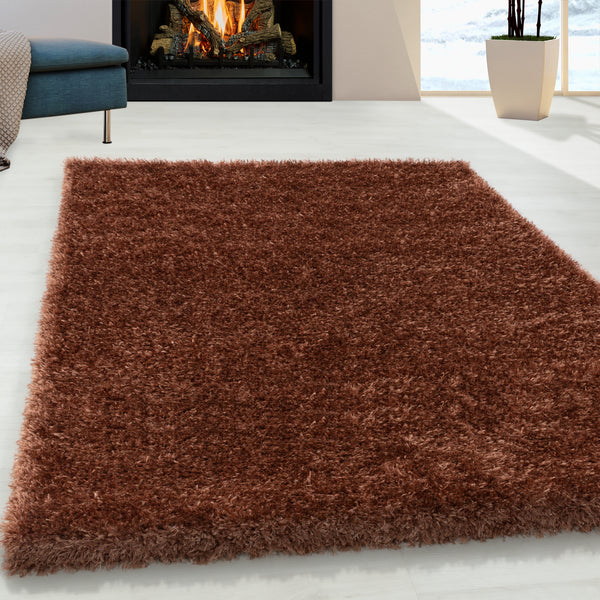 BRILLIANT COPPER – Kupferfarbener Shaggy Teppich 4200- Product vendor