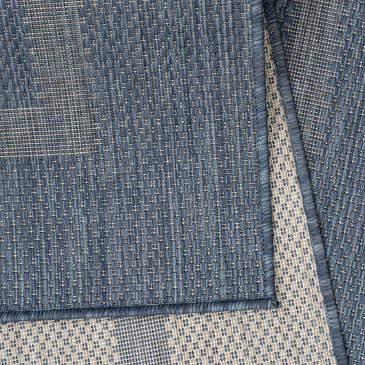 Relax Hochwertiger Teppich für Terrasse, Balkon und Küche - Blau, langlebig und pflegeleicht 4311- Product vendor