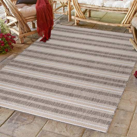 Outdoor Vintage Teppich für Terrasse & Balkon – Beige (Polypropylen) 4411- Product vendor