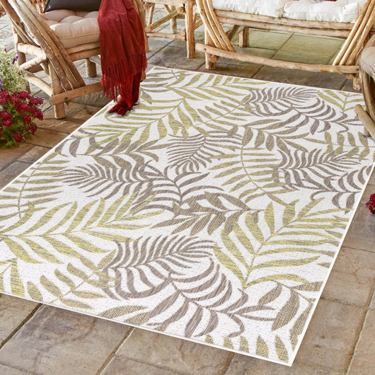 SUNNY Outdoor Teppich Palmen Beige, Polypropylen, Wetterfest 4412- Product vendor