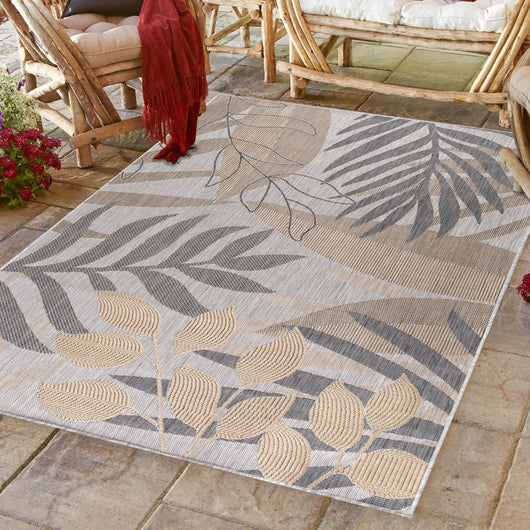 SUNNY Outdoor Teppich Beige - Perfekte Wahl für Terrasse, Balkon und Küche 4413- Product vendor