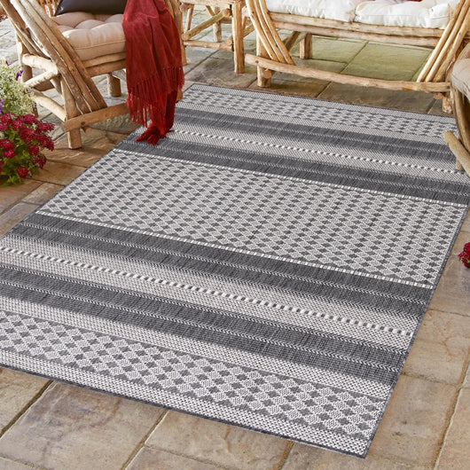 Vintage Outdoor Teppich - Sonniger Beige Look für Terrasse, Balkon & Küche 4418- Product vendor