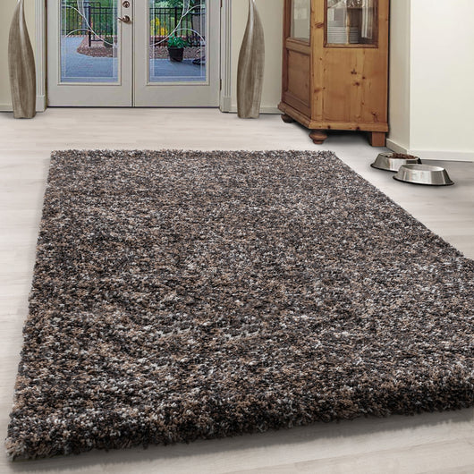 ENJOY Teppich Taupe – Hochflor Shaggy Teppich für Wohnzimmer 4500- Product vendor