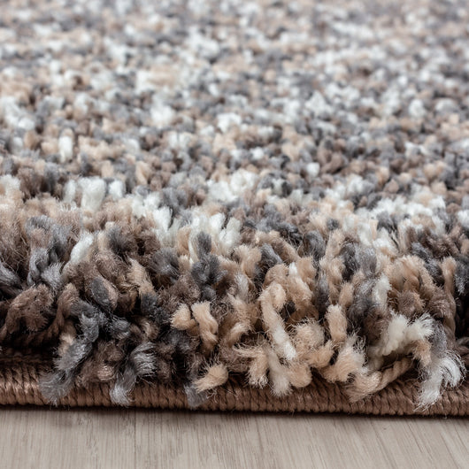 ENJOY Teppich Taupe – Hochflor Shaggy Teppich für Wohnzimmer 4500- Product vendor