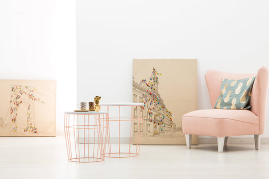 Kunstvolles Wandbild für das Wohnzimmer: Das Öl-Wandbild Menschenmenge I, das mit seiner ausgefallenen Optik zum Nachdenken anregt und beeindruckt.