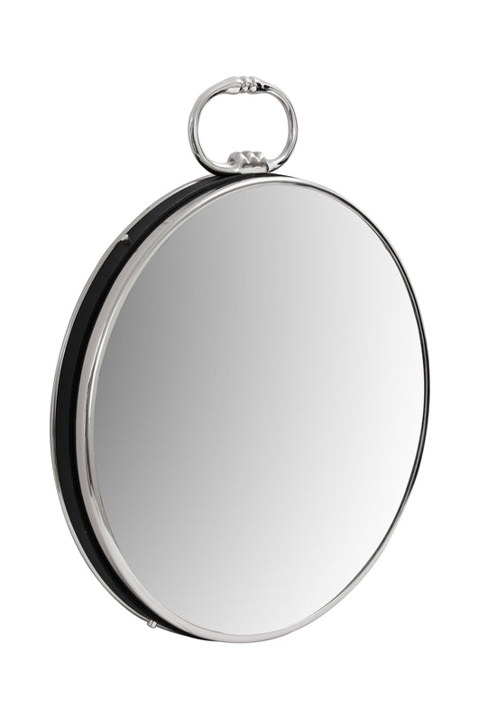 Dieser Wandspiegel ist als funktionales Design-Accessoire gedacht. Ob als Schminkspiegel oder Rasierspiegel – er ist ein praktischer Helfer. Das dezente, hochmoderne Design und die runde Spiegelfläche fügen sich perfekt in Bad oder Schlafzimmer ein. Ein detailreich verarbeiteter und pflegeleichter Spiegel, der Eleganz in den Alltag bringt.

