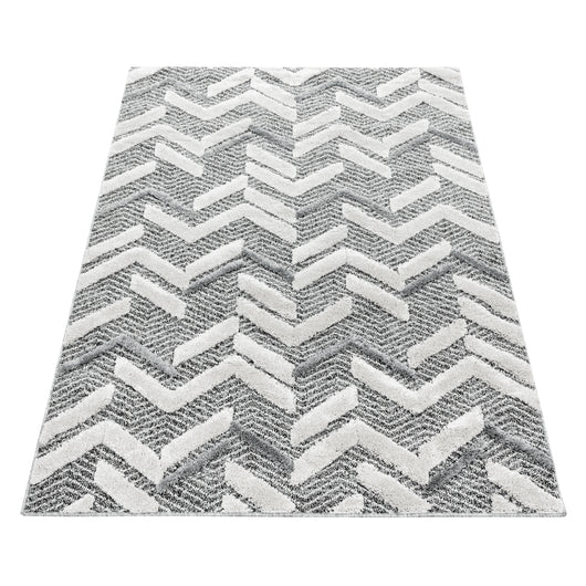 Hochflor Teppich Grau im Berber Design für Ihr Wohnzimmer. Perfekt für moderne Räume 4705- Product vendor