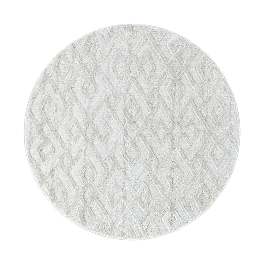 Hochflor Teppich Geometrisch – PISA Creme – 100% Polypropylen 4708- Product vendor
