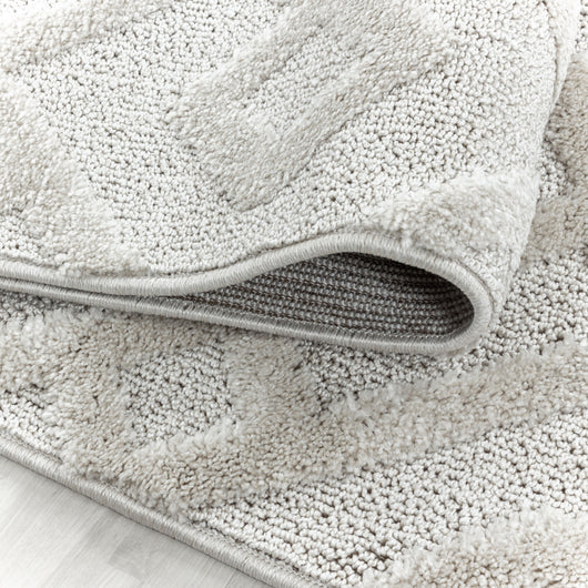 Hochflor Teppich Geometrisch – PISA Creme – 100% Polypropylen 4708- Product vendor