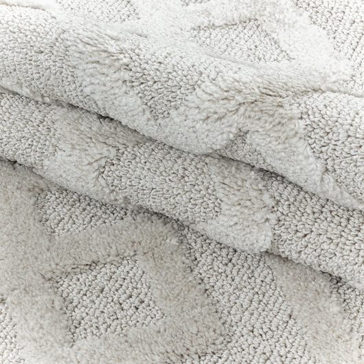 Hochflor Teppich Geometrisch – PISA Creme – 100% Polypropylen 4708- Product vendor