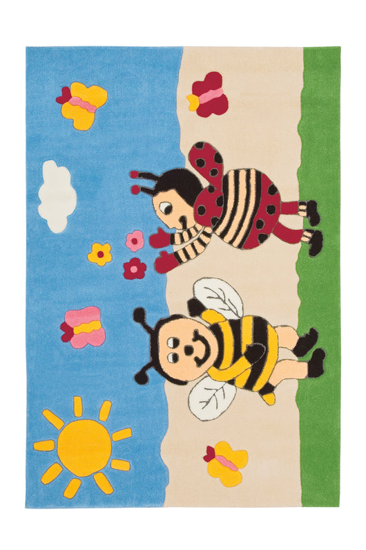 Hypoallergener Spielteppich: Geben Sie Ihren Kindern einen sicheren Ort zum Spielen. Dieser Kinderteppiche & Spielteppiche-Teppich ist aus hochwertigem Modacryl gefertigt und bietet eine ideale, pflegeleichte Oberfläche.