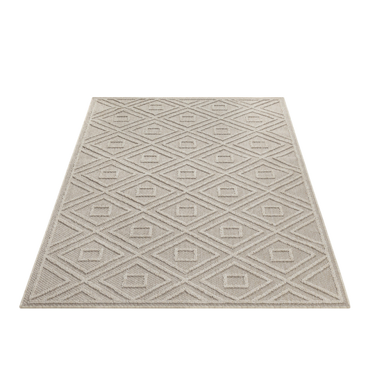 Outdoor Teppich PATARA Beige - Robuster Teppich für Terrasse, Balkon und Küche 4956- Product vendor