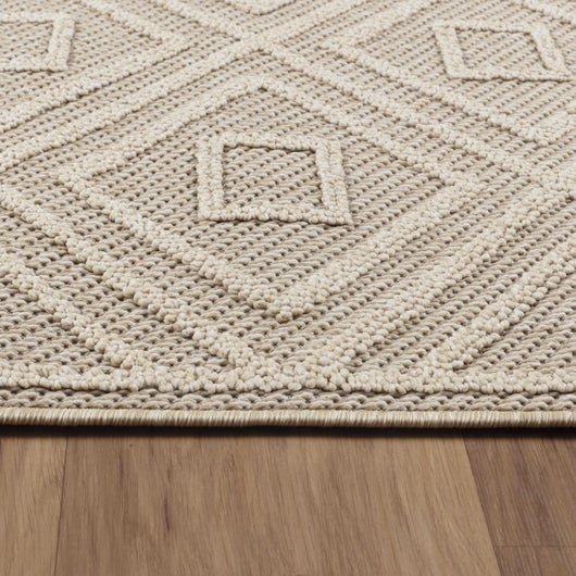 Outdoor Teppich PATARA Beige - Robuster Teppich für Terrasse, Balkon und Küche 4956- Product vendor