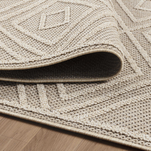 Outdoor Teppich PATARA Beige - Robuster Teppich für Terrasse, Balkon und Küche 4956- Product vendor