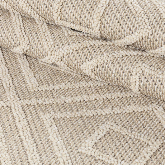 Outdoor Teppich PATARA Beige - Robuster Teppich für Terrasse, Balkon und Küche 4956- Product vendor