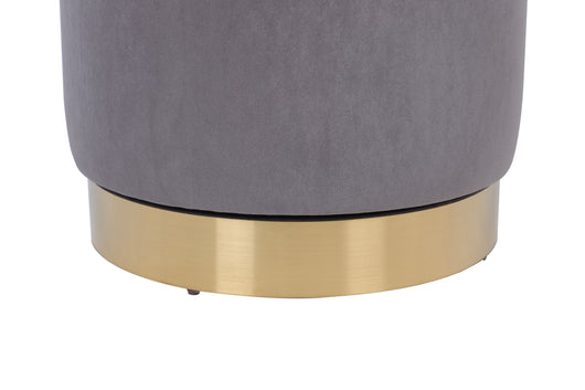 Viktor 125 Grau – Eleganter Drehhocker mit Stauraum & Rückenlehne- Product vendor