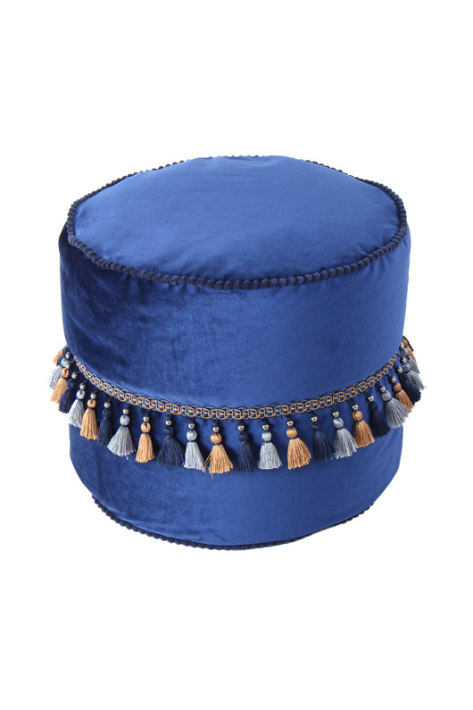 Hocker Pouf Taj Mahal Blau – Stilvoller Sitzpouf mit orientalischem Charme- Product vendor