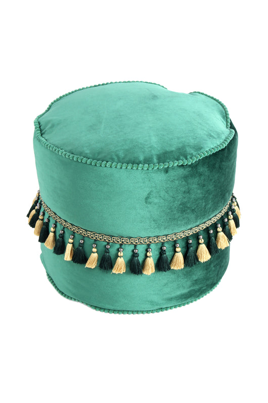 Pouf Taj Mahal Grün – Stilvoller Sitzhocker mit orientalischem Charme- Product vendor
