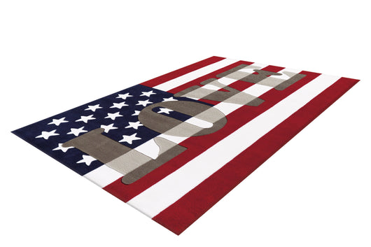 USA Teppich: Verleihen Sie jedem Raum mit diesem einzigartigen Design einen lebendigen Akzent.