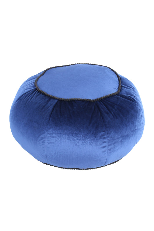 Pouf Taj Mahal 325 Blau – Eleganter Sitzhocker mit Samtbezug- Product vendor