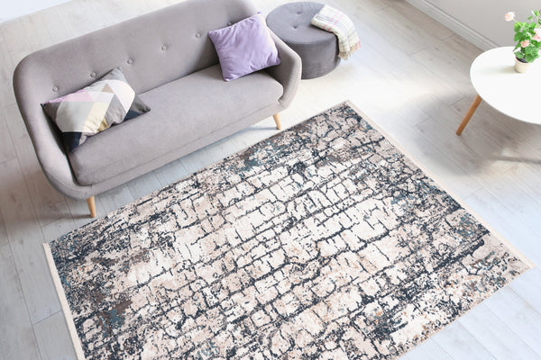 Akropolis 125 Grau / Blau Teppich – Vintage-Stil mit moderner Eleganz- Product vendor