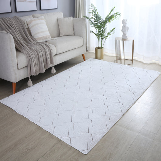 Stilvoller Beige Kurzflor Teppich 5122- Product vendor