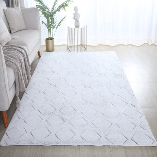 Stilvoller Beige Kurzflor Teppich 5122- Product vendor