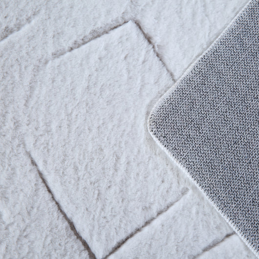 Stilvoller Beige Kurzflor Teppich 5122- Product vendor