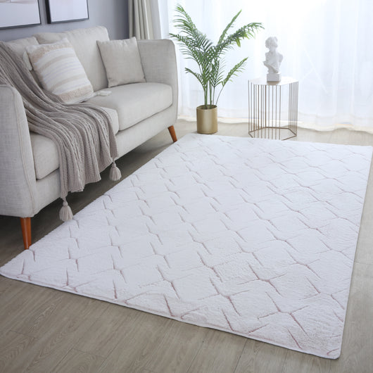 Stilvoller Beige Kurzflor Teppich 5122- Product vendor