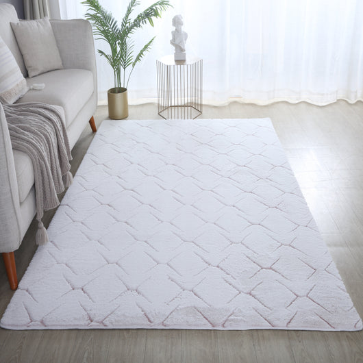 Stilvoller Beige Kurzflor Teppich 5122- Product vendor