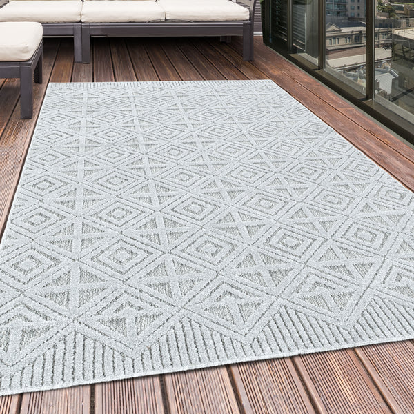 Genießen Sie stilvolle Akzente mit dem Outdoor Teppich BAHAMA Grau 5156- Product vendor
