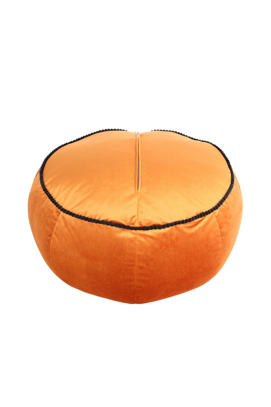 Pouf Taj Mahal 325: Der luxuriöse Pouf Orange Samt- Product vendor