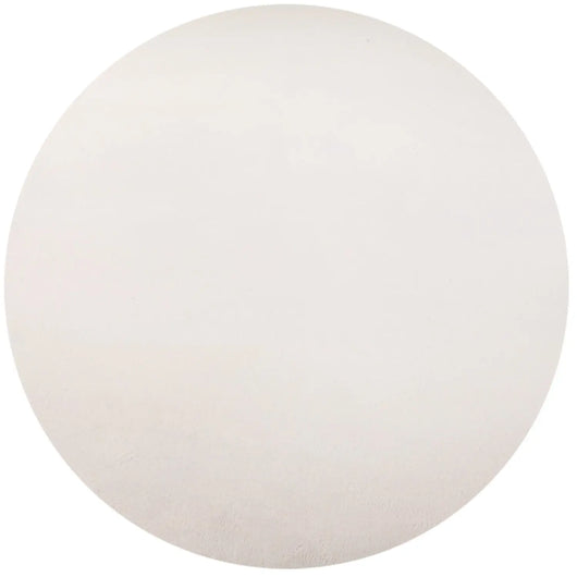 SKY Runde Kurzflor Teppiche in Creme aus Mikrofaser – Ideal für Ihr Wohnzimmer 5400- Product vendor