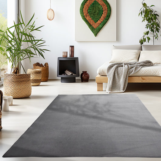 SKY Komfortabler Mikrofaser Kurzflor Grau 5400- Product vendor