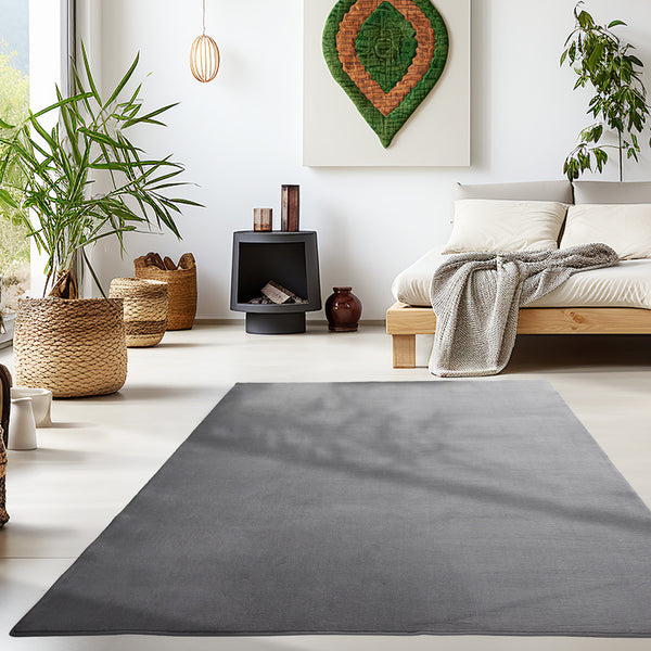 SKY Komfortabler Mikrofaser Kurzflor Grau 5400- Product vendor