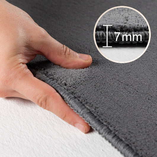 SKY Komfortabler Mikrofaser Kurzflor Grau 5400- Product vendor
