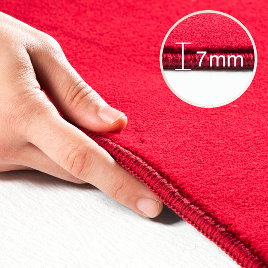 SKY Mikrofaser Kurzflor Teppich – Komfort pur Rot 5400- Product vendor
