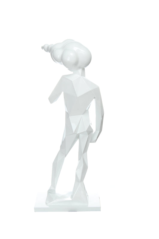 Skulptur Kenya 310 Weiß – Zeitloses Design für moderne Wohnräume- Product vendor