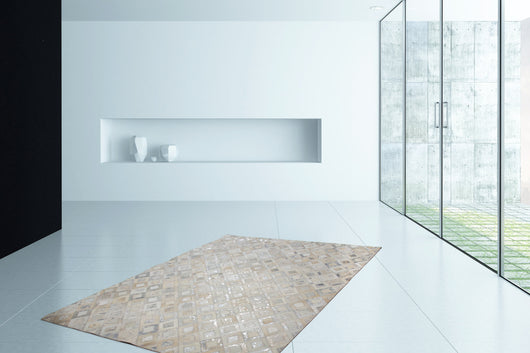 Lederteppich Spark 110 Grau / Silber – Eleganter Teppich für Ihr Zuhause- Product vendor