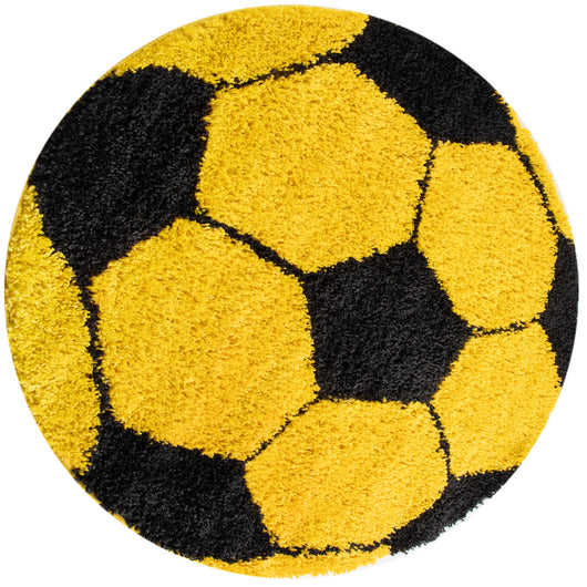 Kinder Teppich für das Kinderzimmer – Fußballdesign in Marineblau Rund 6001 (Kopie)- Product vendor