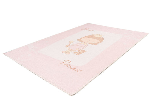 Mädchenteppich mit verspieltem Design: Das süße Muster und die warmen Rosatöne machen diesen Teppich zum absoluten Lieblingsstück im Kinderzimmer.
