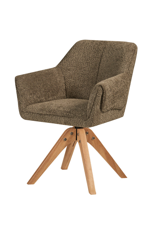 Ein Esszimmer-Stuhl in besonderen Design, der sich dank seiner klaren Ästhetik nahtlos in jede moderne Einrichtung einfügt.