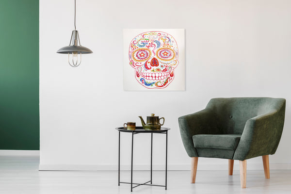 Moderne Wandbilder mit Charakter: Dieses bunte Öl-Wandbild ist mehr als nur Dekoration. Es ist ein Ausdruck von Kreativität und Individualität, das jeden Raum bereichert.
