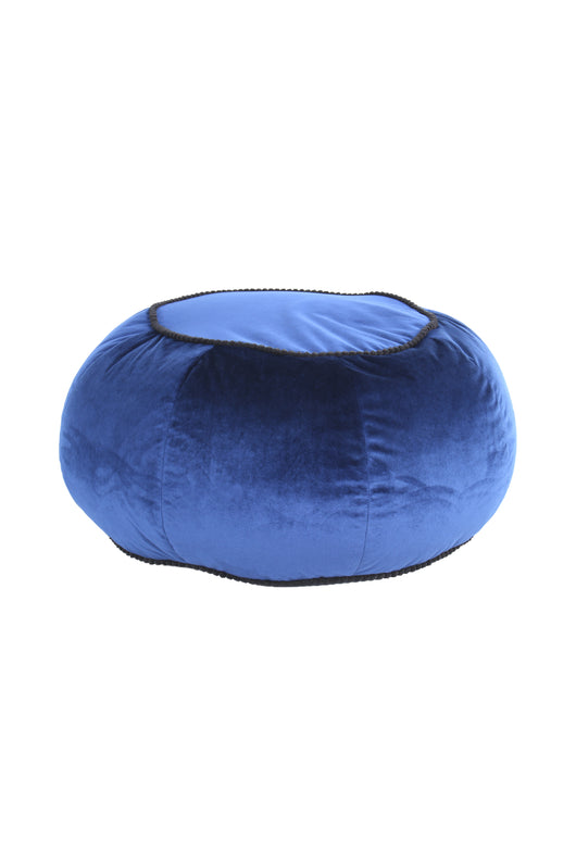 Pouf Taj Mahal 325 Blau – Eleganter Sitzhocker mit Samtbezug- Product vendor