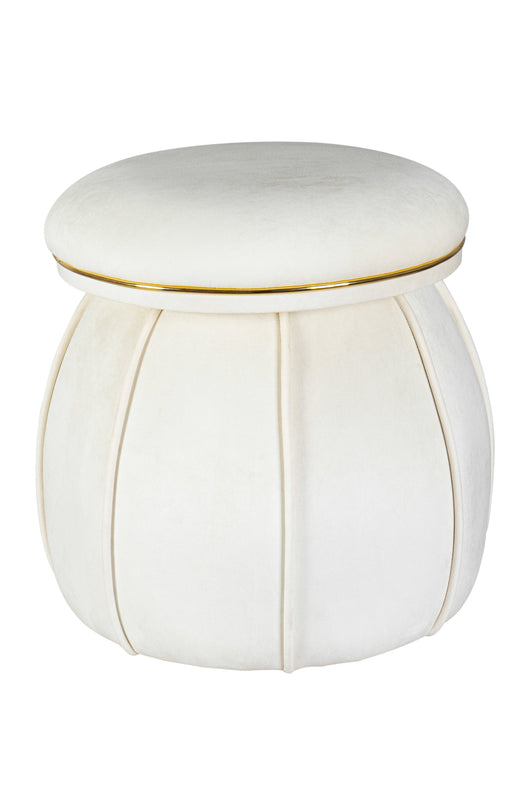 Ein extravaganter Hocker, der auch als stilvolle Ablagefläche dienen kann.

Der extravaganter Pouf ist komfortabel, hochqualitativ und pflegeleicht.