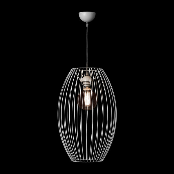 Mit ihrem minimalistischen Design und der stilvollen Form bringt diese Hängelampe Gemütlichkeit in Ihre Räume. Das Licht wird sanft gestreut, sodass eine warme und einladende Atmosphäre entsteht. Hüllen Sie Ihr Zuhause in einen attraktiven Look und genießen Sie das angenehme Licht.